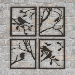 4-piece Sticker - Relax in Nature | Wenge