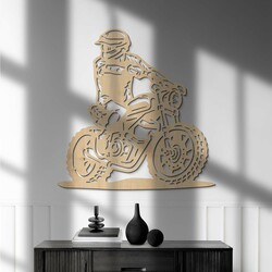 Wooden Wall Art - Motorcycle | Maple