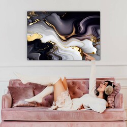 Wooden Colorful Wall Art - Marble