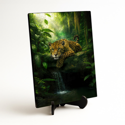 Wooden Wall Art - Jaguar in the Jungle