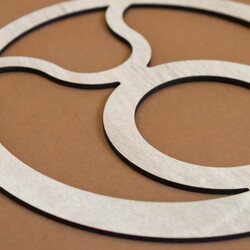 Drevený dekor - Znamenie zverokruhu Býk | Dub Sonoma