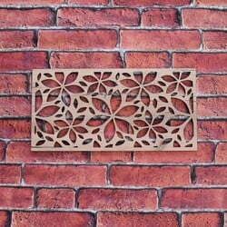 Floral Panel on the Wall | Tobacco Oak