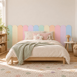 Wooden panels for a children's room - Arches (6 pcs) | Pastel Mix