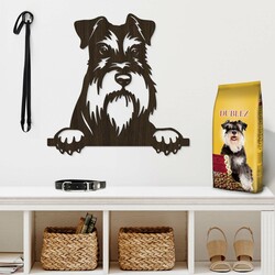 Nástenný obraz psíka - Bradáč | Wenge