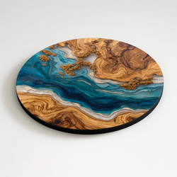 Drevený epoxidový obraz - Delta (UV tlač)