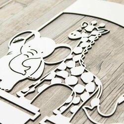 Wall Sticker for Kids - Animals on the Train | White