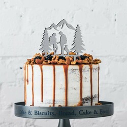 Zápich na tortu s menom - Turisti | Strieborná