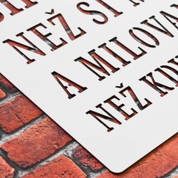 Motivační obraz s citátem - Jsi odvážnější | Bílá