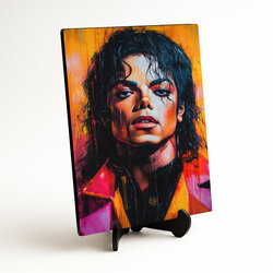 Colorful pop art portrait - Michael Jackson