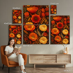 Obraz do obývačky s kvetmi 