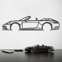 Porsche 911 - Drevený obraz | Antracitovo-šedá