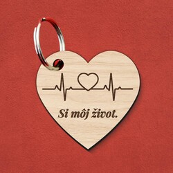 Drevená kľúčenka - Si môj život 