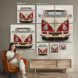 Drevený obraz - VW TYPE 2 • T1 • 1967 | 134x134 cm