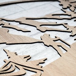 Nástenná dekorácia - Hory | Dub Sonoma