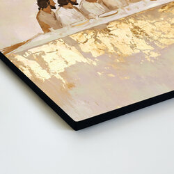 Tablou modern în stil gold art - Cina cea de Taină