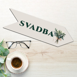 Smerovacia šípka na svadbu - Kolekcia vetvička