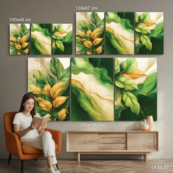 Multifaceted painting - Emerald Garden