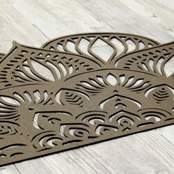 Drevená mandala nad posteľ - Vychádzajúce slnko  | Wenge