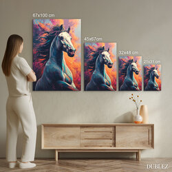 Modern colorful painting of a horse