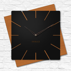 Atypické hodiny z dreva - Diagonala | Čerešňa