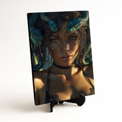 Designer wooden picture - Snake woman