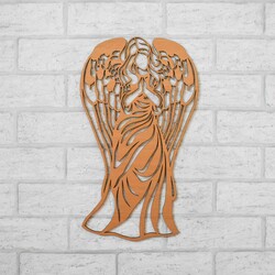 Wooden Angel on the Wall - Protector | Beech