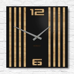 3D hodiny na stenu - Urban Lines | Dub zlatý