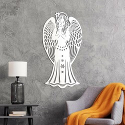 Wall Art for Bedroom - Guardian Angel | White