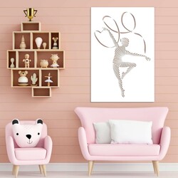 Táncosnő falikép | Fehér