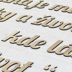 Drevený citát o rodine na stenu | Dub Sonoma