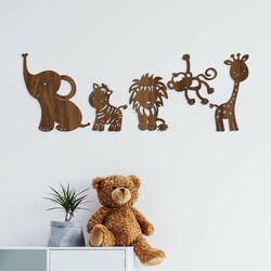 Dětské nálepky na zeď - Safari | Ořech