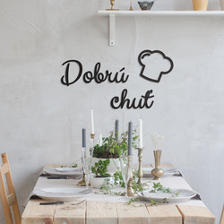 Drevený nápis do kuchyne - Dobrú chuť