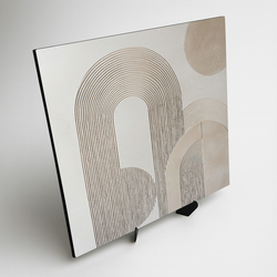 Structured Wall Art made from Wood - Arch