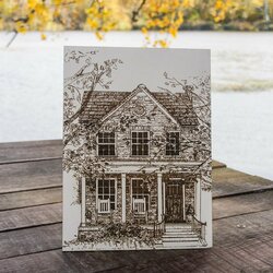 Old House - Engraved Picture