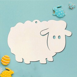 DIY - Wooden Easter Decoration - Little Lamb