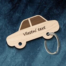 Klíčenka s vlastním textem - Auto