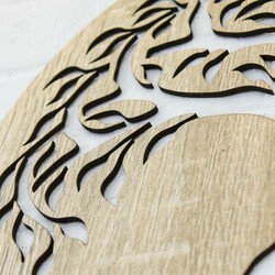 2 az 1-ben fából készült életfák - Hod és Netzach | Sonoma Tölgy