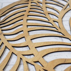 Cut-out Picture of Abstraction - Leaves | Gold Craft Oak