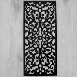 Absztrakt öntapadós falpanel - Karim | Fekete