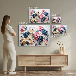 Wall Art for Living Room - Flowers