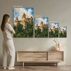 Drevený obraz na stenu - Bran Castle