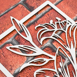 Nappali dekoráció - Liliomok | Fehér