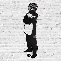 Obraz pro chlapce - Florbalista - Brankář | Černá