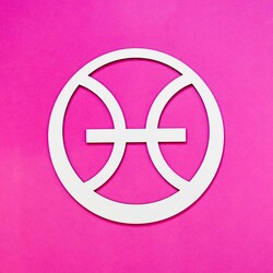 Znamenie zverokruhu na stenu - Ryby | Biela