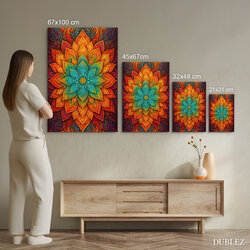 Wall art - Fiery mandala