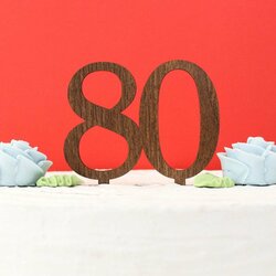  Zápich na tortu čislo 80 | Orech