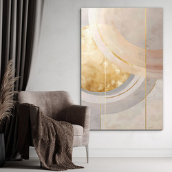 Large abstract painting - Gold