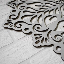 Wooden Wall Art - Mandala of Happiness | Silver