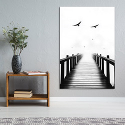 Black and white image - Pier