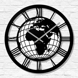 Fa óra - Világtérkép | Fekete